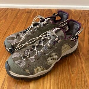 Salomon Women’s Techamphibian 2 Gray Hiking Trail/ Water Shoes Size 7